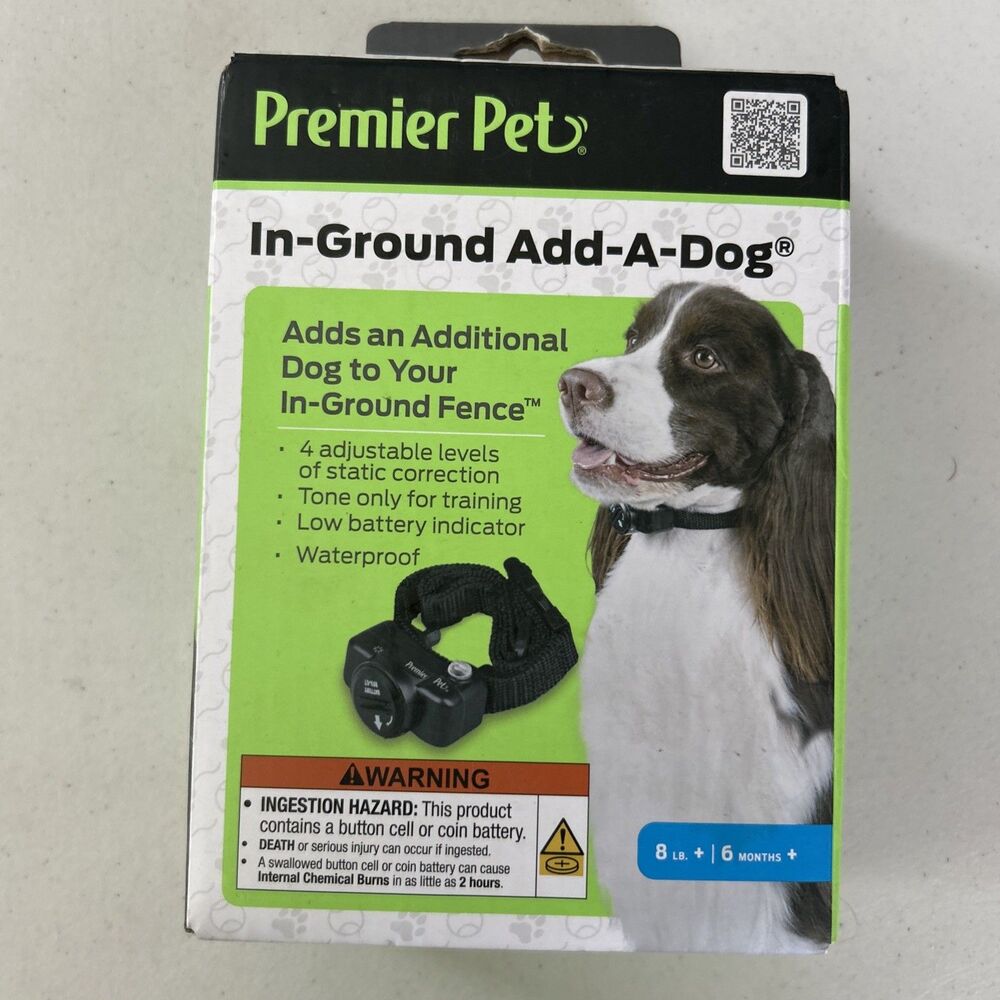 Premier Pet In Ground Fence Adjustable Add-A-Dog Collar Waterproof New  Sealed